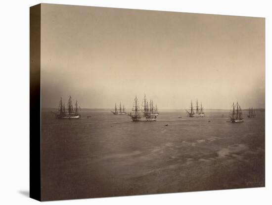 Flotte française en rade de Brest-Gustave Le Gray-Premier Image Canvas