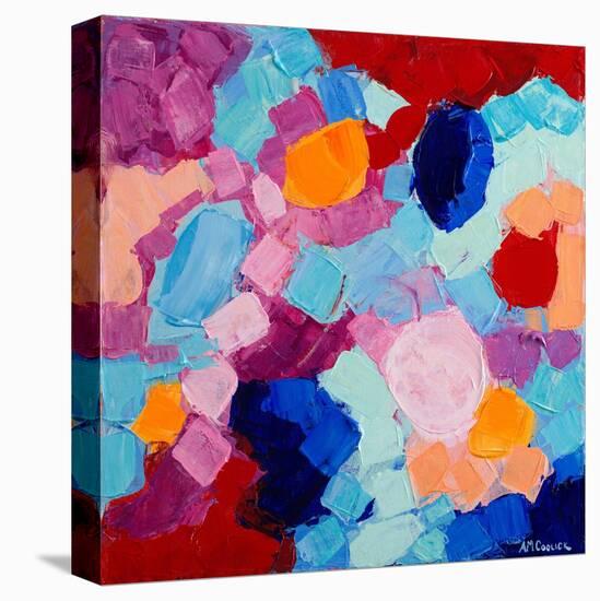 Flower Amoebic Party I-Ann Marie Coolick-Stretched Canvas