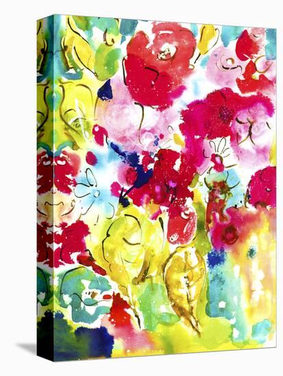 Flower Array I-Julia Minasian-Stretched Canvas