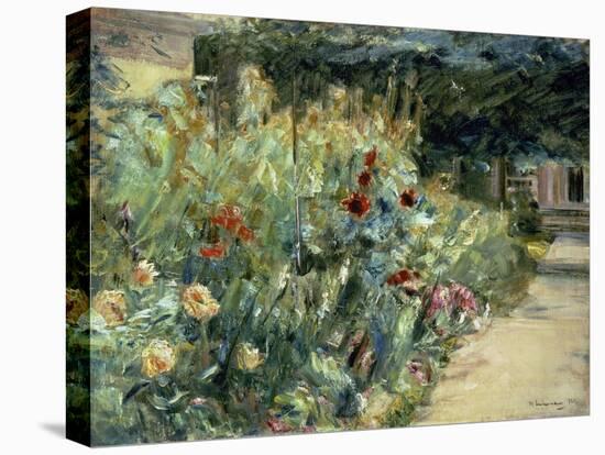 Flower Bed in the Artist's Garden on Lake Wannsee, 1923-Max Liebermann-Premier Image Canvas