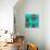 Flower Beetle Turquoise-Sharon Turner-Stretched Canvas displayed on a wall