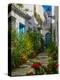 Flower Filled Alley in Frigiliana, Malaga Province, Andalucia, Spain-Panoramic Images-Premier Image Canvas