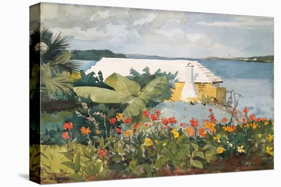 Flower Garden and Bungalow, Bermuda, 1899-Winslow Homer-Premier Image Canvas
