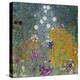 Flower Garden-Gustav Klimt-Stretched Canvas
