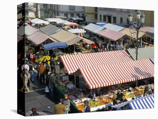 Flower Market, Cours Saleya, Nice, Alpes-Maritimes, Provence, France-Bruno Barbier-Premier Image Canvas