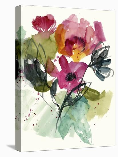 Flower Party II-Jennifer Goldberger-Stretched Canvas