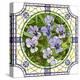 Flower Purple Pansies-Vertyr-Stretched Canvas