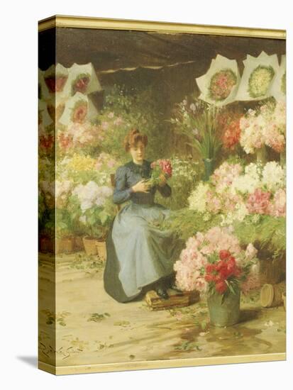 Flower Seller in Front of the Madeleine Church-Victor Gabriel Gilbert-Premier Image Canvas