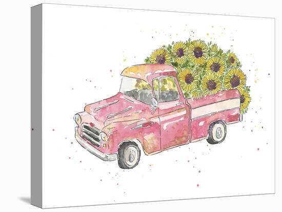 Flower Truck III-Catherine McGuire-Stretched Canvas