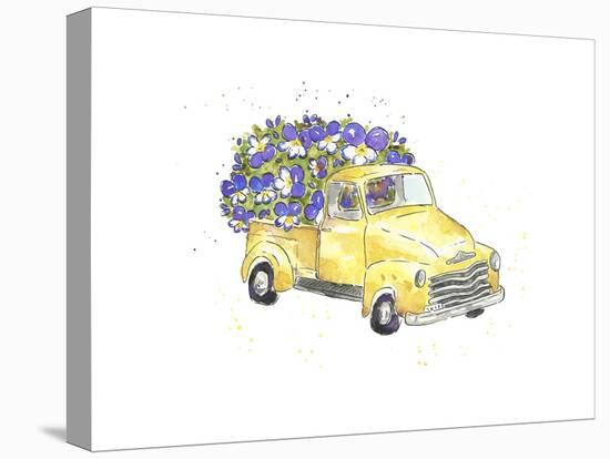 Flower Truck VI-Catherine McGuire-Stretched Canvas