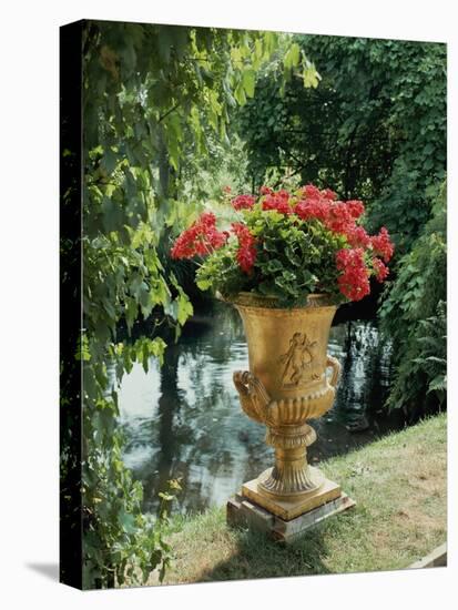 Flower Vase in the Courtyard of Charlottenhof Palace-Karl Friedrich Schinkel-Premier Image Canvas