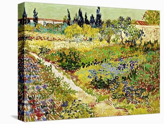 Flowering Garden with Path, Arles, 1888-Vincent van Gogh-Premier Image Canvas