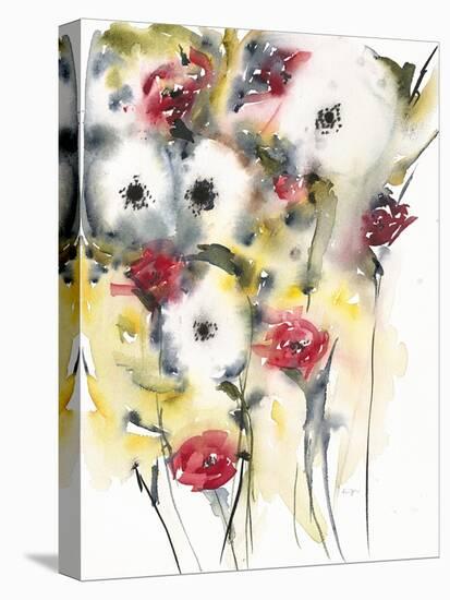 Flowering Posies-Karin Johannesson-Stretched Canvas