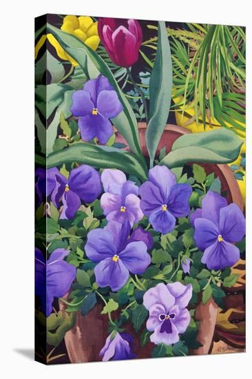 Flowerpots with Pansies, 2007-Christopher Ryland-Premier Image Canvas