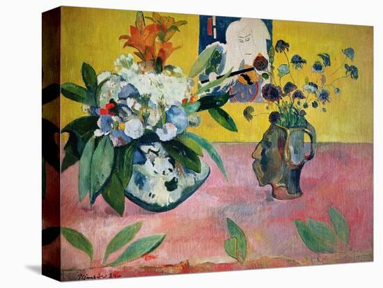 Flowers and a Japanese Print, 1889-Paul Gauguin-Premier Image Canvas