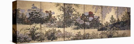 Flowers and Butterflies-Tawaraya Sotatsu-Premier Image Canvas