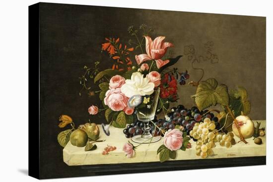 Flowers and Fruit-Severin Roesen-Premier Image Canvas