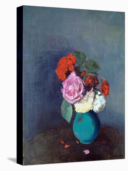 Flowers Bouquet of Carnations. Painting by Odilon Redon (1840-1916) 1900 Sun. 0,46X0,38 M Lyon, Mus-Odilon Redon-Premier Image Canvas