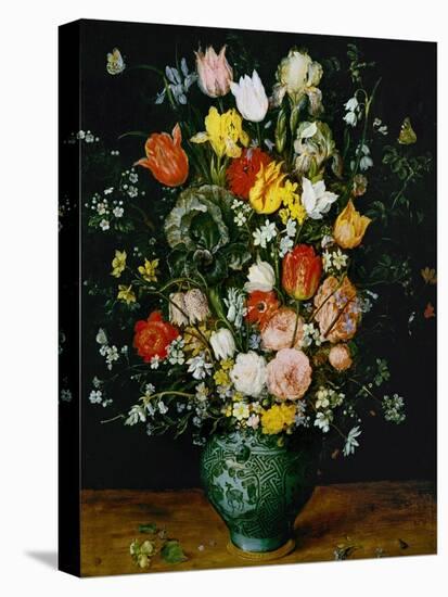 Flowers in a Blue Vase-Jan Brueghel the Elder-Premier Image Canvas