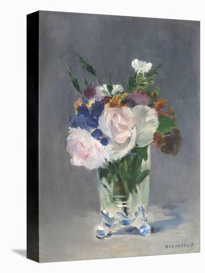 Flowers in a Crystal Vase, 1882-Edouard Manet-Stretched Canvas