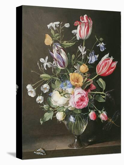 Flowers in a Glass Vase, 1663-Johannes Antonius van der Baren-Premier Image Canvas