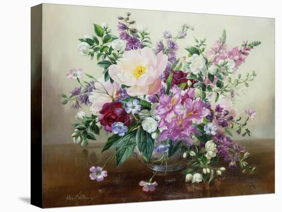Flowers in a Glass Vase-Albert Williams-Premier Image Canvas