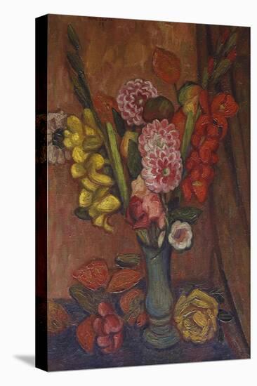 Flowers in a Green Vase-Mark Gertler-Premier Image Canvas