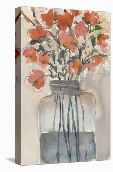 Flowers in a Jar I-Samuel Dixon-Stretched Canvas