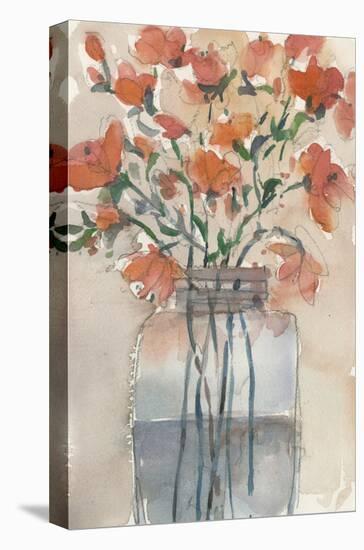 Flowers in a Jar II-Samuel Dixon-Stretched Canvas