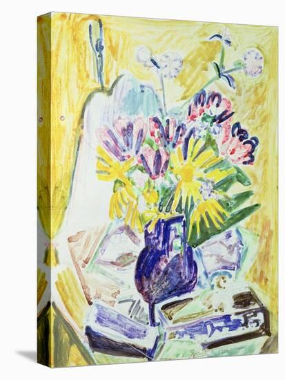 Flowers in a Vase, 1918-19-Ernst Ludwig Kirchner-Premier Image Canvas
