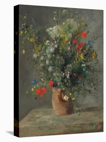Flowers in a Vase, C.1866 (Oil on Canvas)-Pierre Auguste Renoir-Premier Image Canvas