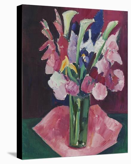 Flowers in a Vase-Marsden Hartley-Stretched Canvas