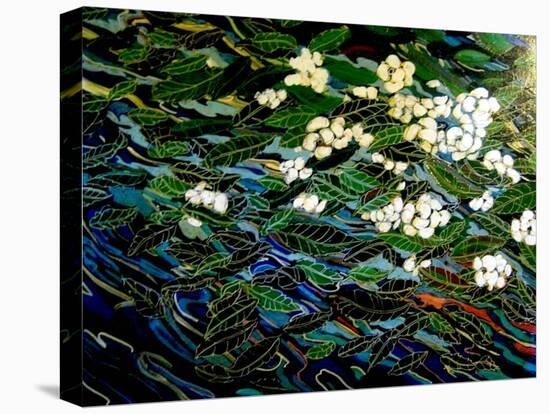 Flowers in stream-Linda Arthurs-Premier Image Canvas