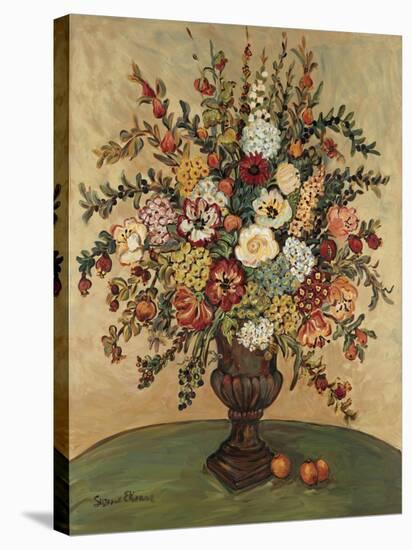 Flowers in Vase-Suzanne Etienne-Stretched Canvas