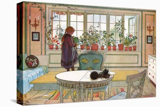 Flowers on the Windowsill, From 'A Home' series, c.1895-Carl Larsson-Premier Image Canvas
