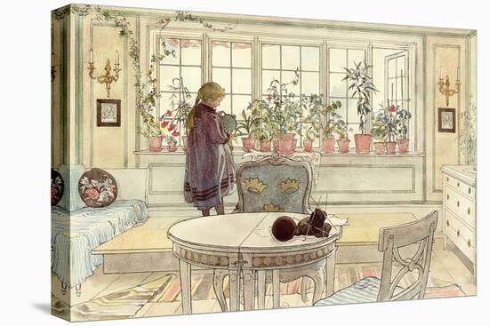 Flowers on the Windowsill, from 'A Home' Series, C.1895-Carl Larsson-Premier Image Canvas