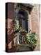 Flowers on Villa Balcony, Venice, Italy-Lisa S^ Engelbrecht-Premier Image Canvas