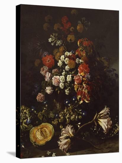 Flowers with Crystal Bowl-Paolo Porpora-Premier Image Canvas