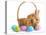 Fluffy Foxy Rabbit in Basket with Easter Eggs-Yastremska-Premier Image Canvas