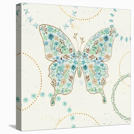 Flutterby Blooms IV-Jess Aiken-Stretched Canvas