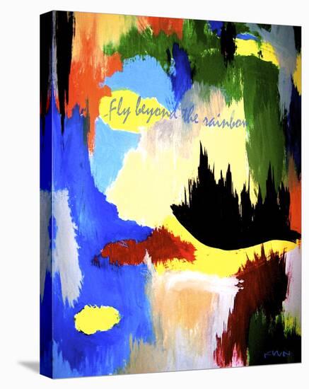 Fly Beyond the Rainbow-Graffi*tee Studios-Stretched Canvas