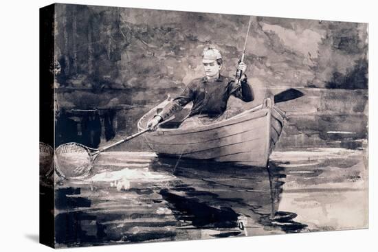 Fly Fishing, Saranac-Winslow Homer-Premier Image Canvas