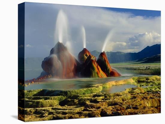 Fly Geyser In the Black Rock Desert, Nevada, USA-Keith Kent-Premier Image Canvas