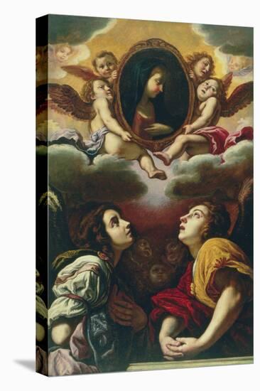 Flying and Adoring Angels, 1613-4 (Oil on Canvas)-Domenico Fetti or Feti-Premier Image Canvas