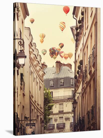 Flying Over Paris-Irene Suchocki-Stretched Canvas