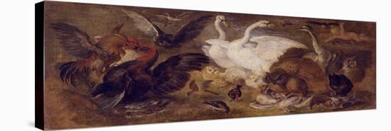 Flying Putto with Birds. Allegory of Air-Jan Brueghel the Younger-Premier Image Canvas