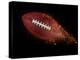Flying Rugby Ball Isolated on Black.-Kesu01-Premier Image Canvas
