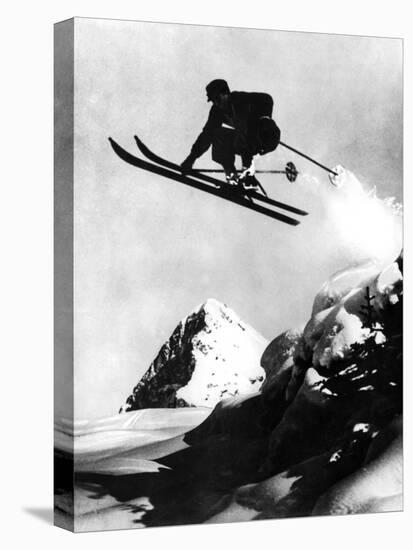 Flying Skier!-null-Premier Image Canvas