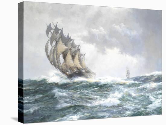 Flying Spume - The Adelaide-Montague Dawson-Stretched Canvas