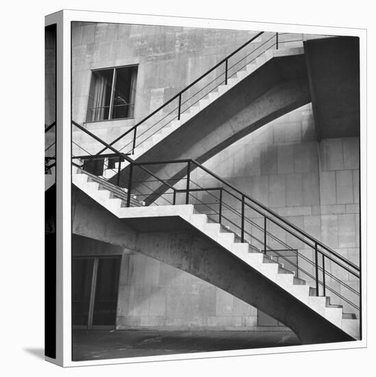 Flying Stairway to Terrace of United Nations' Meeting Hall at Its New East River Headquarters-Walker Evans-Premier Image Canvas